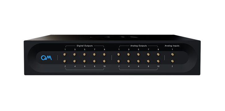 Analog and digital I/O module with digital outputs, analog outputs, and analog inputs.