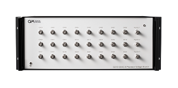 Precision voltage source with multiple output channels and BNC connectors for accurate voltage generation.